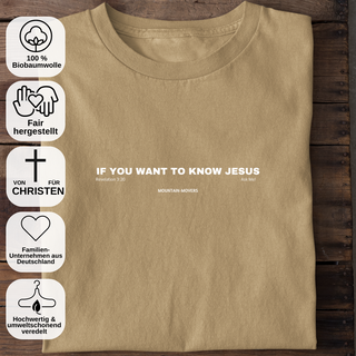 If you want to know Jesus Unisex Shirt