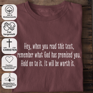 Hey, when you read this text shirt