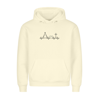 Kerst hartslag hoodie