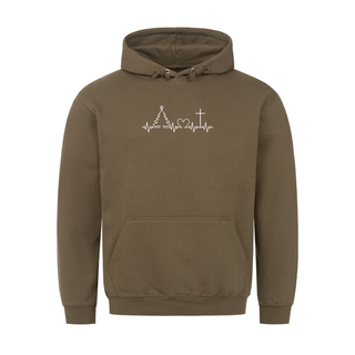 Kerst hartslag hoodie