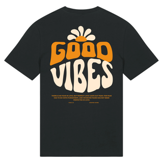 Good Vibes Flower T-Shirt BackPrint