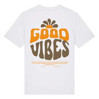 Good Vibes Flower T-Shirt BackPrint