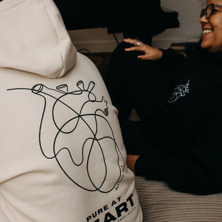 Pure at Heart Oversized Hoodie Front & BackPrint x Free!ndeed