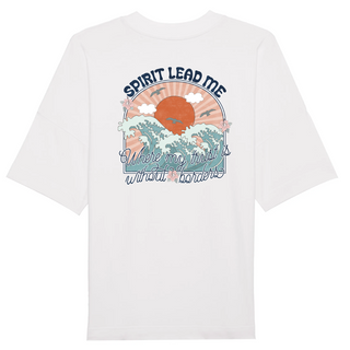 Spirit Lead me - Where my trust is Oversized Shirt BackPrint