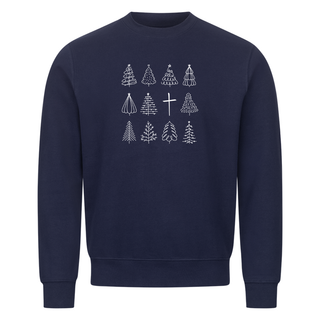 Kerstbomen en Cross Sweatshirt