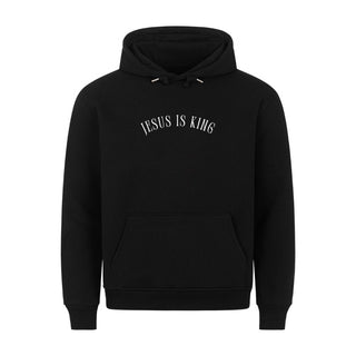 Jesus is King Curved Hoodie