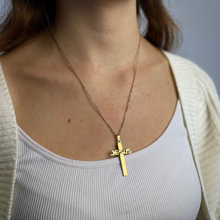 Jesus cross necklace