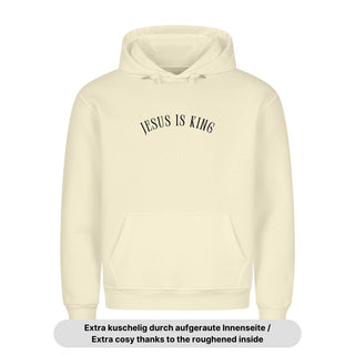 Jesus is King Curved Hoodie