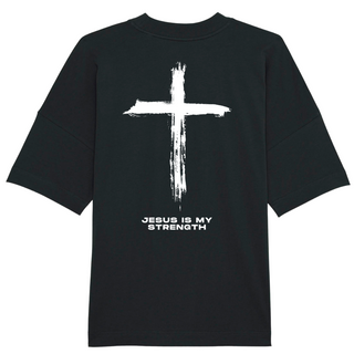 Jesus is my strength Oversized Shirt BackPrint