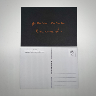 You are Loved Dark postcard