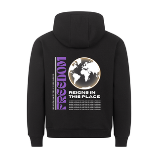 Freedom Reigns in This Place Hoodie Back Print X Free! Indeed