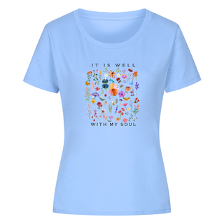 It is well (Flowers) women's shirt