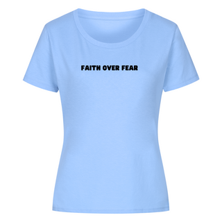 Faith over Fear minimalistic Frauen Shirt