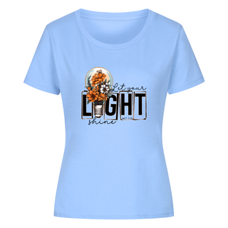 Let your light shine women's shirt