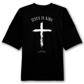 Jesus is King Minimalistic BackPrint Oversize Shirt