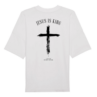 Jesus is King Minimalistic BackPrint Oversize Shirt