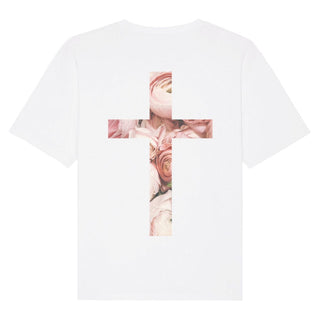 Rose Cross Oversized Shirt BackPrint Summer SALE