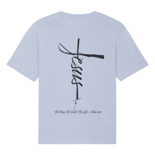 Jesus Cross Oversized T-Shirt BackPrint Lenteuitverkoop