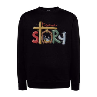 Dol op kerstsweatshirt