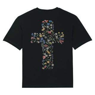 Flower Cross Oversized Shirt BackPrint Summer SALE