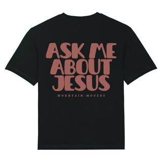 Ask me about Jesus Vintage Oversized Shirt BackPrint Summer SALE