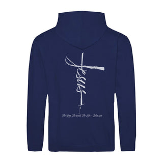 Jesus Cross Rits Hoodie Lenteuitverkoop