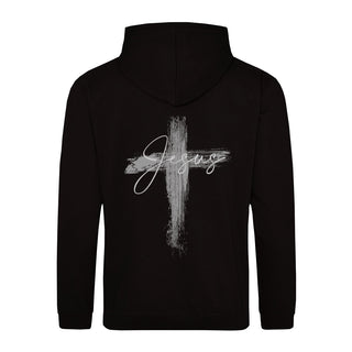 Jesus Painted Cross Hoodie BackPrint Christmas Sale