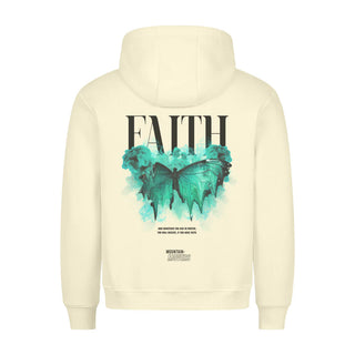 Faith streetwear oversized hoodie met backprint lenteuitverkoop