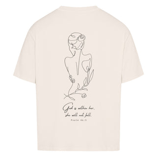 God is within her Lineart Oversized Shirt BackPrint Summer SALE