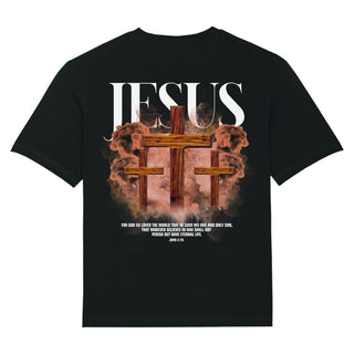 Jesus streetwear oversized shirt met backprint lenteuitverkoop