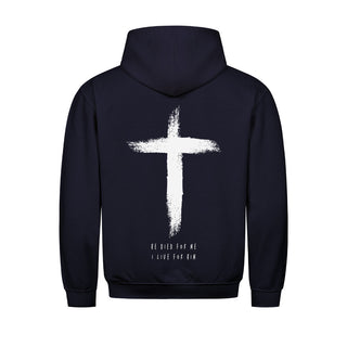 Aktion: He died Hoodie BackPrint