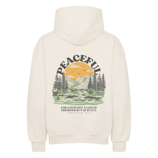 Aktion: Peaceful Oversized Hoodie BackPrint