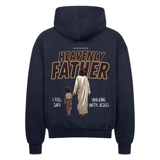 Heavenly Father Oversized Zipper Hoodie Front- und BackPrint Summer SALE