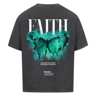 Faith Streetwear Washed look Oversized Shirt BackPrint Summer SALE