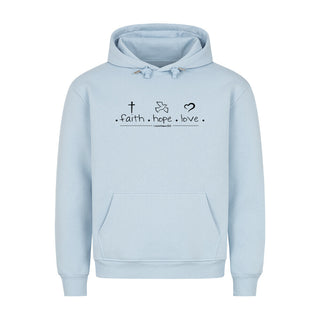 Geloof hoop liefde hoodie