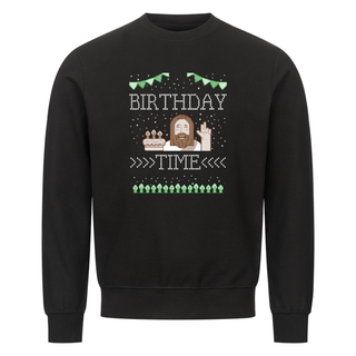 Aktion: Birthday time Jesus Christmas Sweatshirt