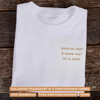 Breathe deep women's shirt