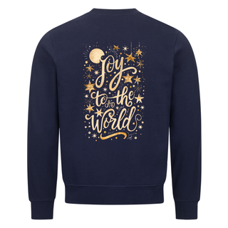 Joy to the World golden Christmas sweatshirt