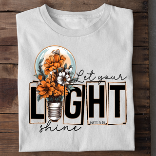 Let your light shine shirt