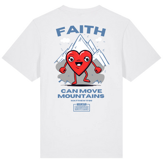 Faith can move mountains heart Oversized Shirt BackPrint Summer SALE