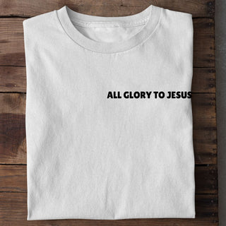 Minimalistisches All Glory To Jesus Unisex Shirt