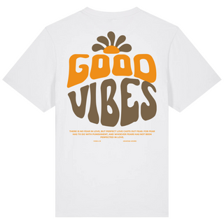 Good Vibes Flowers Oversized Shirt BackPrint
