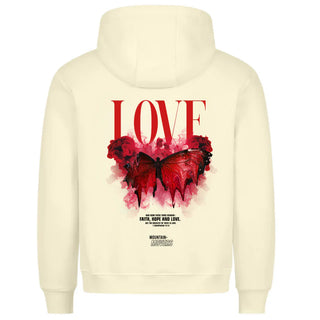 Love streetwear hoodie met backprint lenteuitverkoop