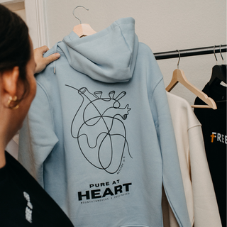 Pure at Heart Hoodie Front & BackPrint x Free!ndeed