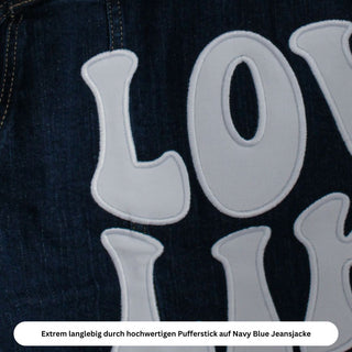 Love like Jesus denim jacket (puffer stick) summer deal