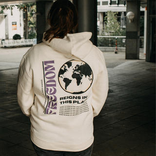 Freedom Reigns in This Place Hoodie Back Print X Free! Indeed