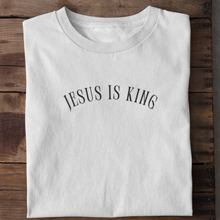 Jesus is King curved shirt