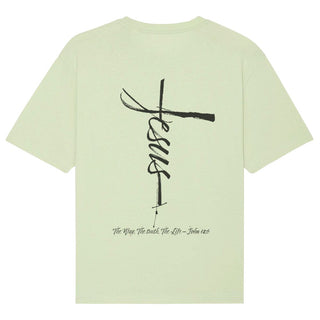 Jesus Cross Oversized Shirt BackPrint Summer SALE