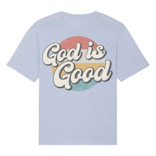 God Is Good Retro Circle Oversize T-Shirt Summer Sale