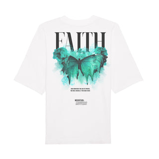 Faith streetwear premium oversized T-shirt met backprint lenteuitverkoop